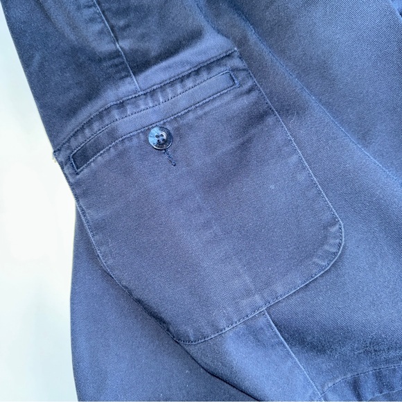 L.L. Bean Cargo Shorts Navy Women’s Size 20 Original Fit 100% Cotton High Rise - Picture 7 of 10